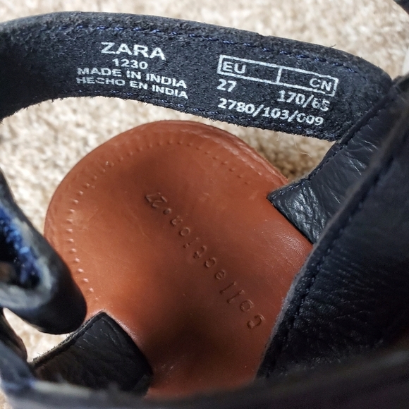 ZARA Boys Collection Navy Sandals. EU size 27 US 10.5 - Picture 2 of 4